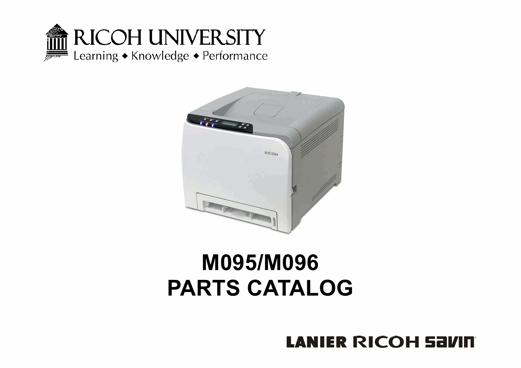 RICOH Aficio SP-C240DN C242DB C240SF C242SF M095 M096 M099 M100 Parts Catalog-1